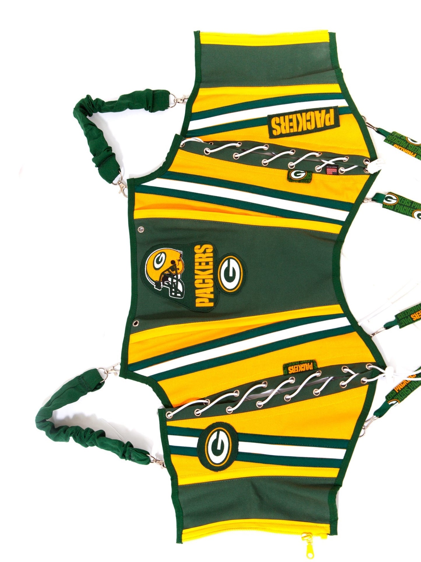 Green Bay Packers Football Team Corset Bustier Top