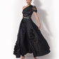 Linda Asymmetrical One Mesh Sleeve Top - Mologoko Couture