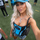 Carolina Panthers Football Team Corset Bustier Top