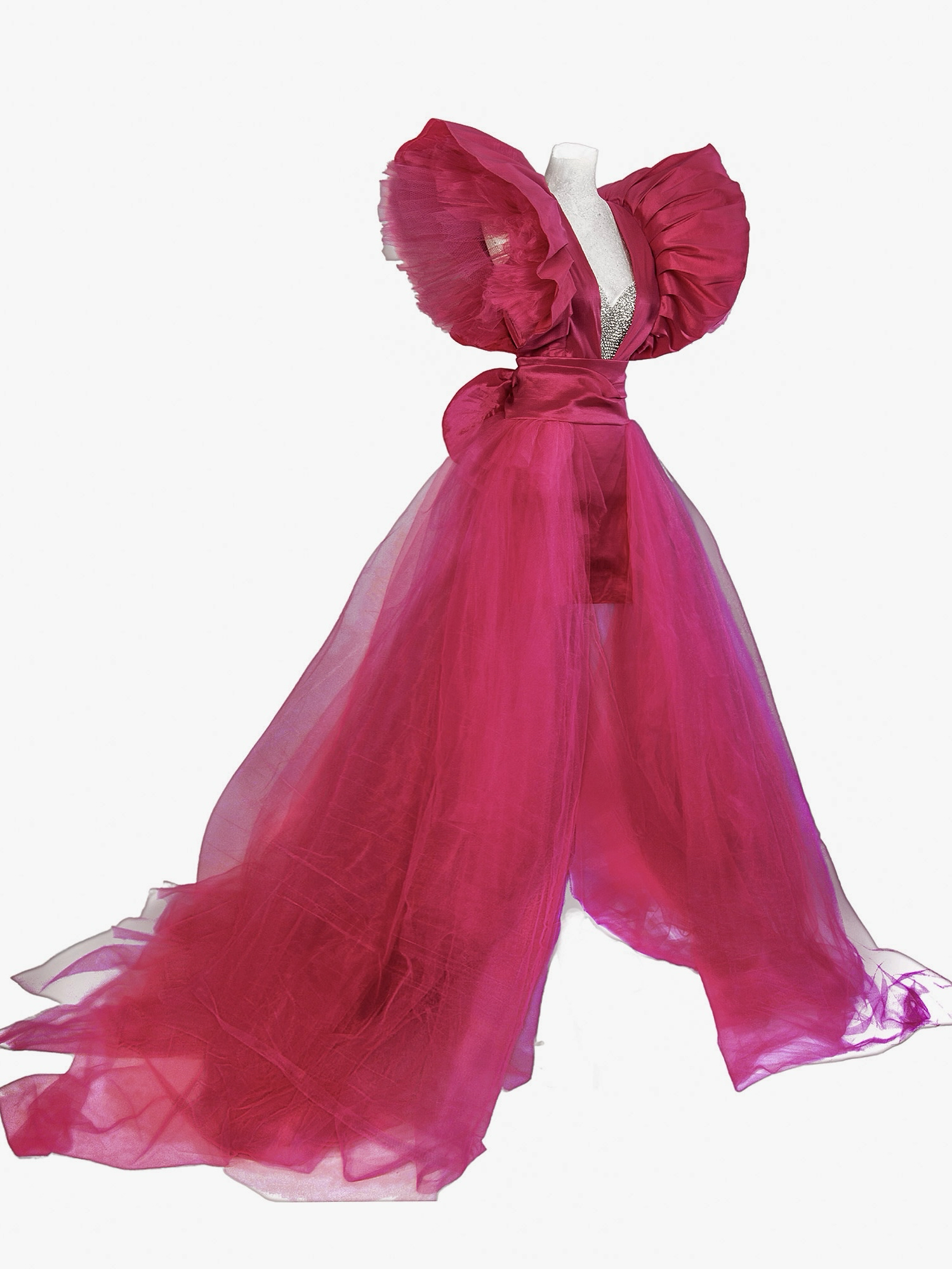 Jasmine Red Carpet Style Gown with Detachable Skirt - dress