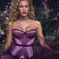 Purple Pink Rose Corset - Mologoko Couture