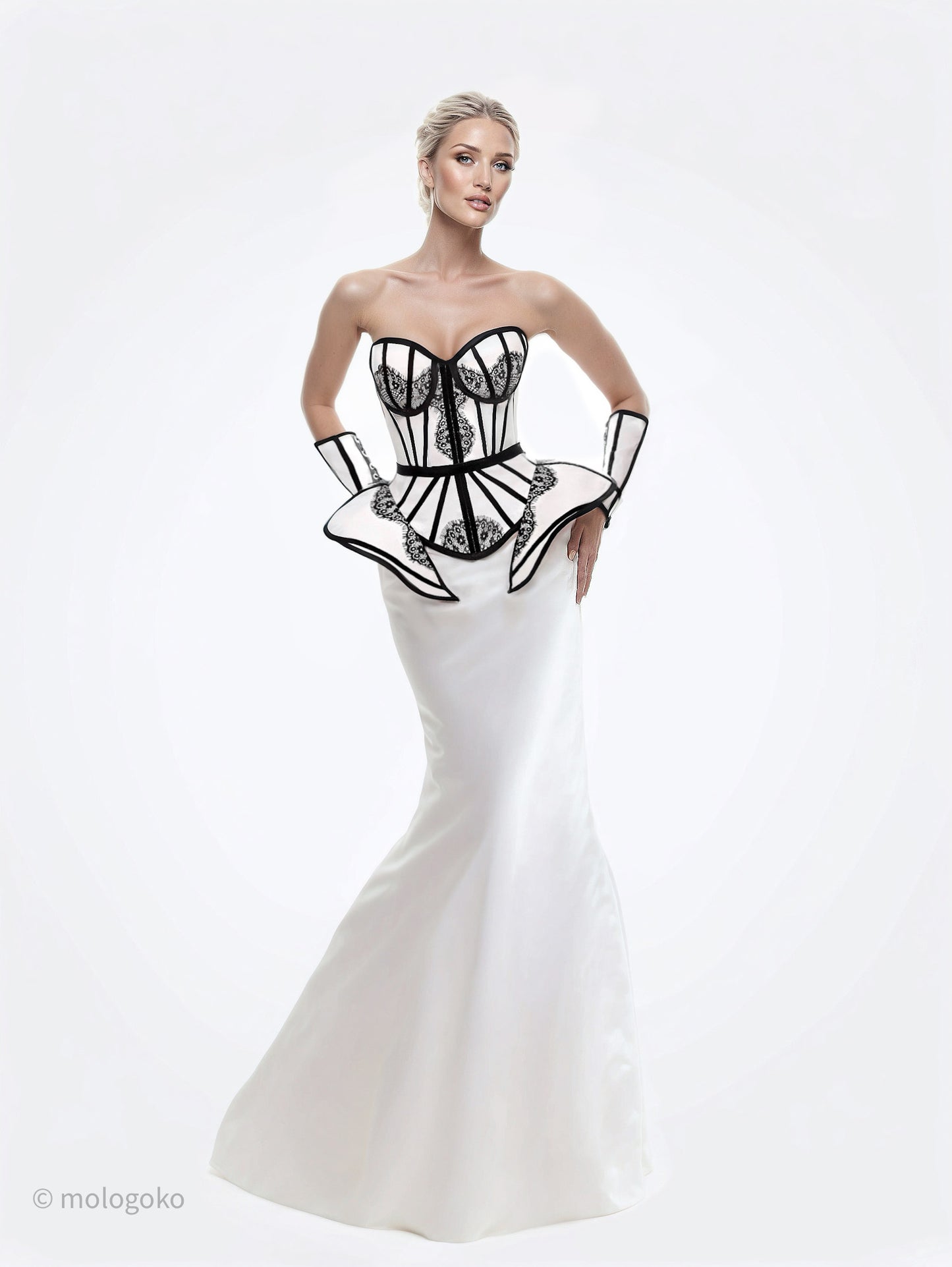 Chapel Window Corset White