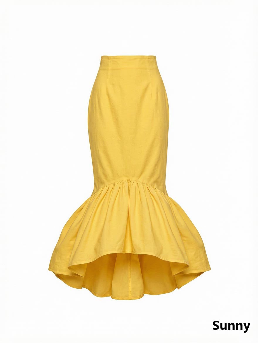 Pam Cotton Tea Length Skirt