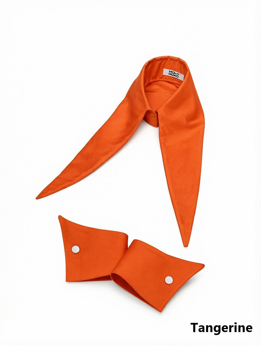 The Baroness 12” Long Detachable Collar & Cuffs Set