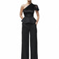 Linda Asymmetrical One Mesh Sleeve Top - Mologoko Couture