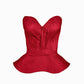 Base Draped Bodies Corset with Peplum - Mologoko Couture