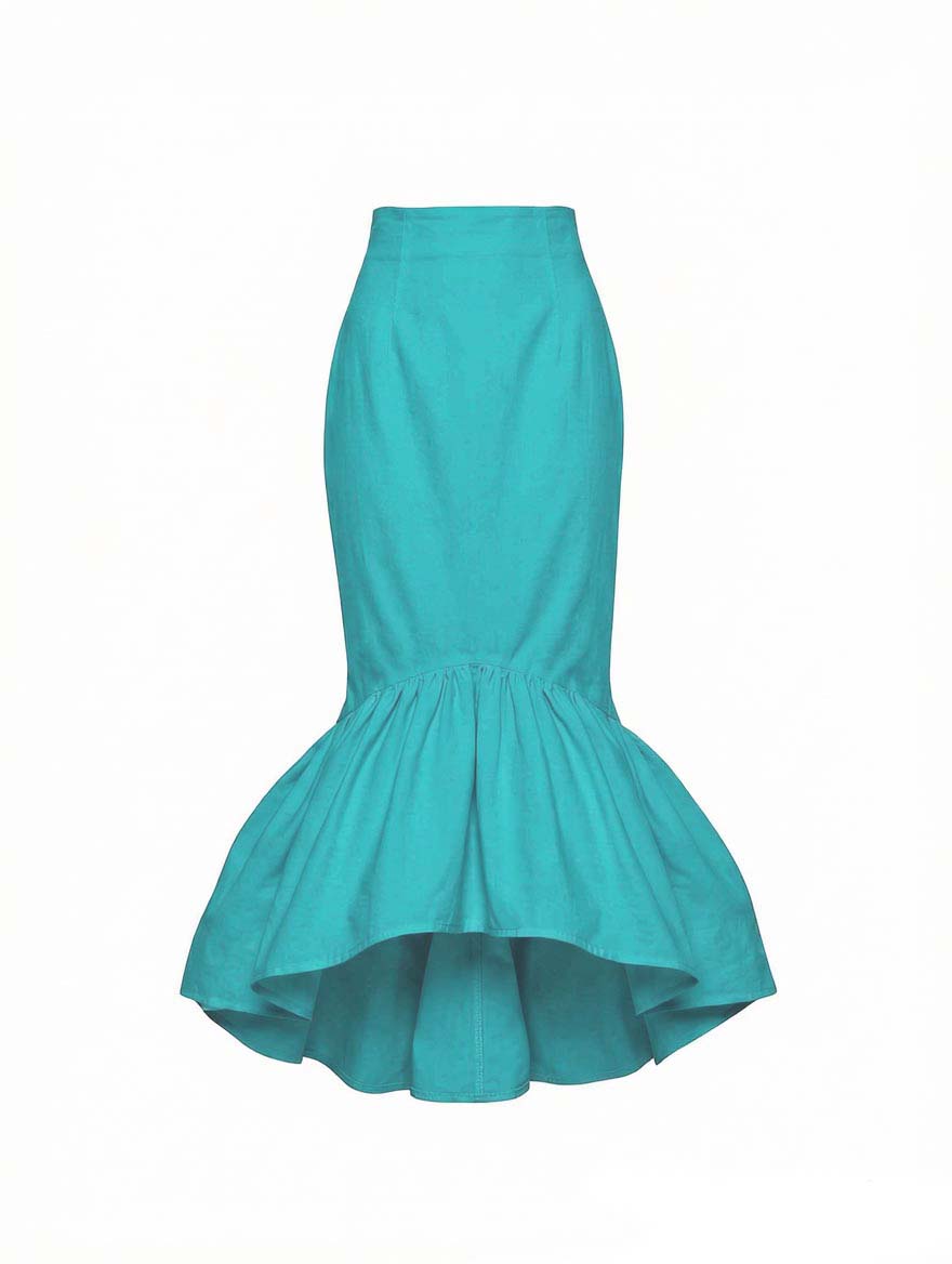 Pam Cotton Tea Length Skirt