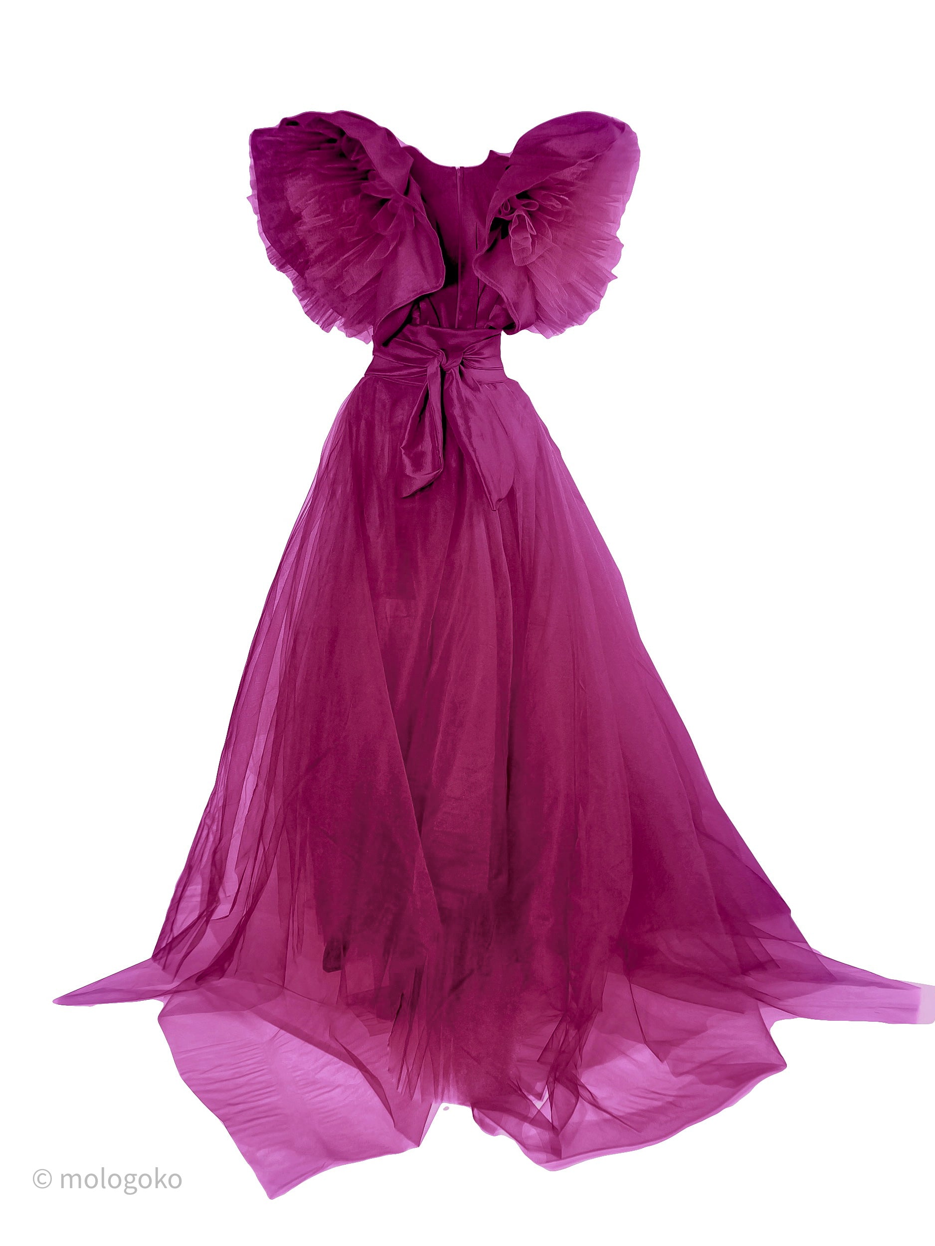 Jasmine Red Carpet Style Gown with Detachable Skirt - dress