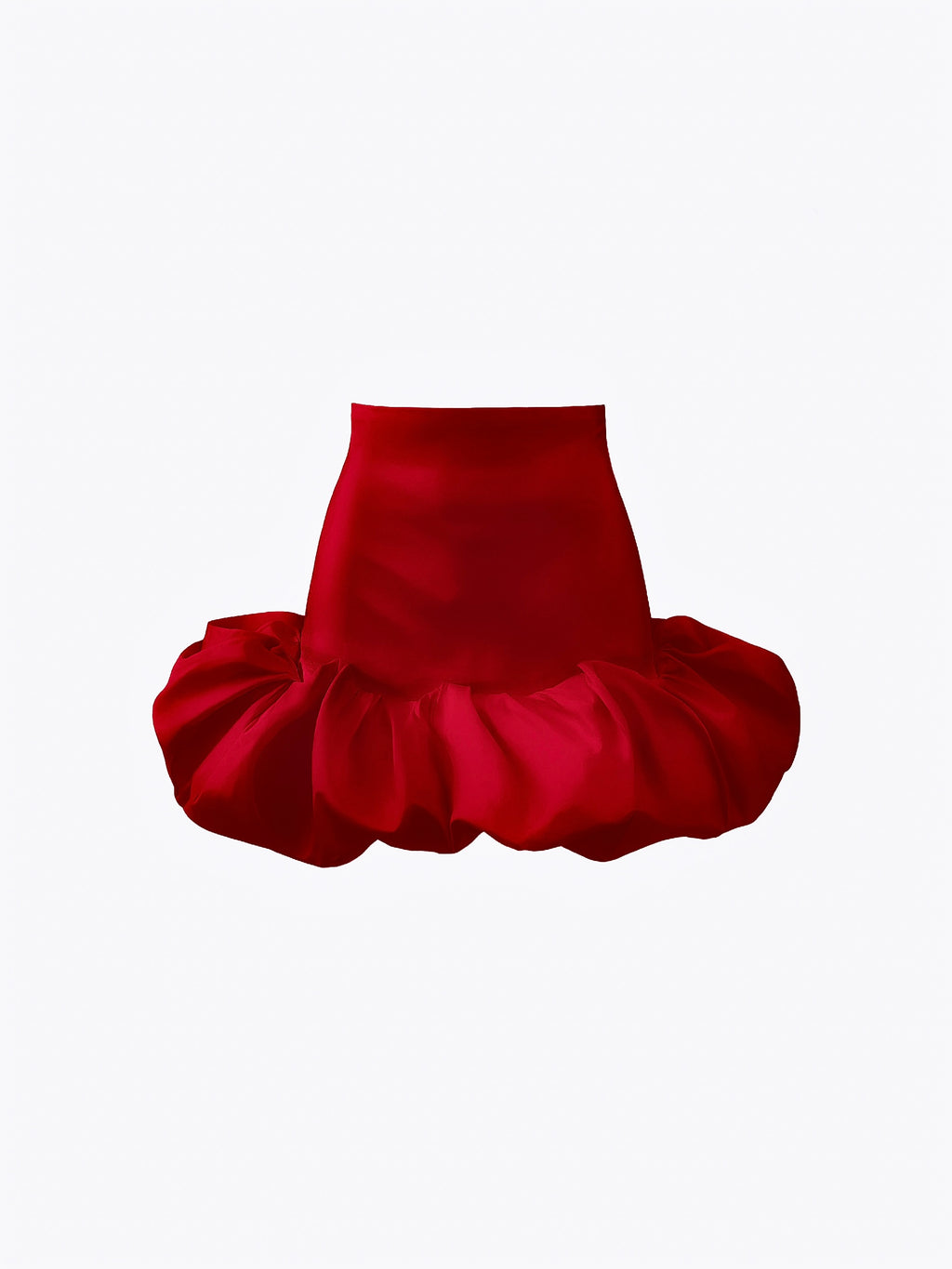 Bubble Mini Taffeta Skirt