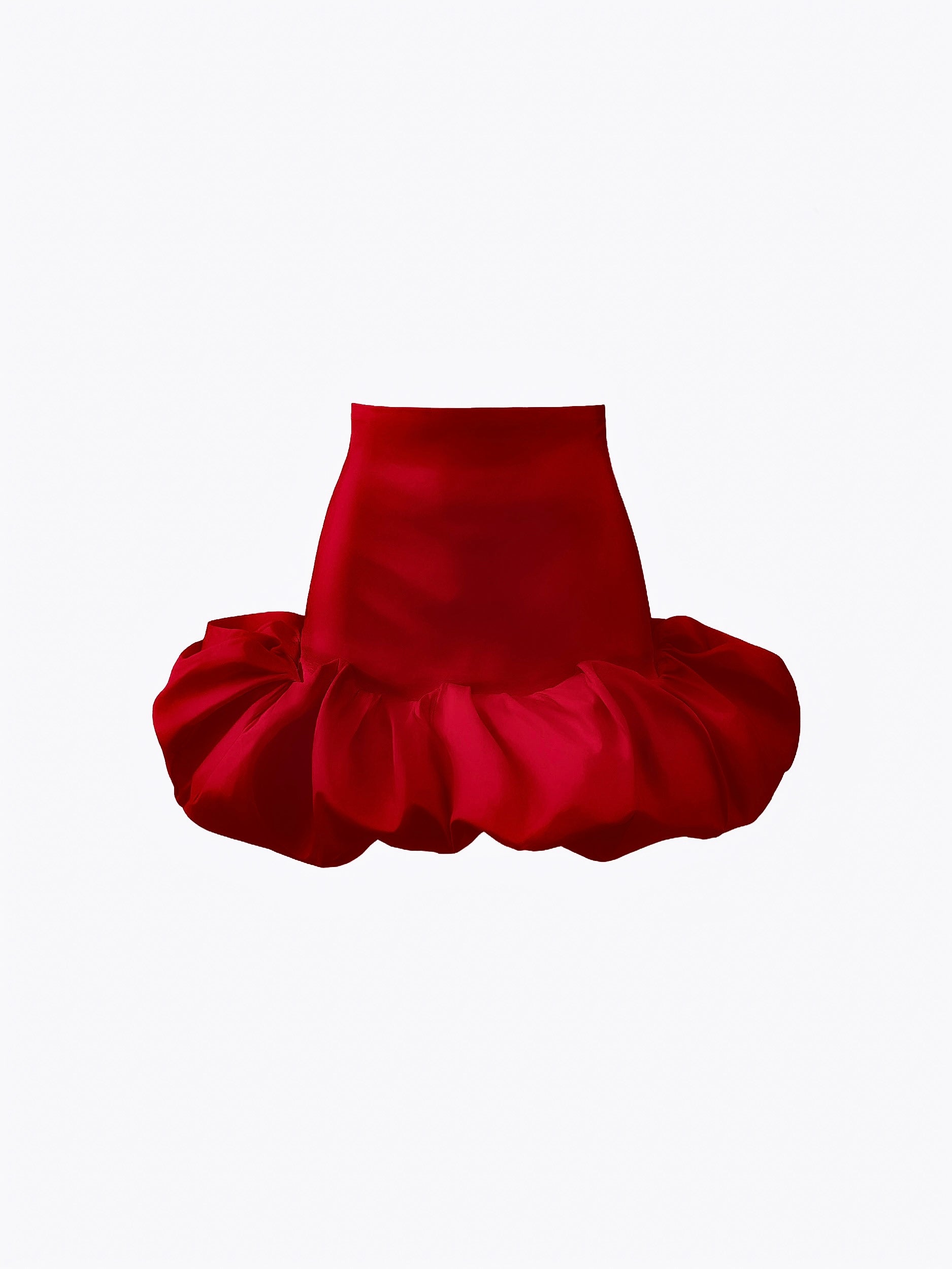 Bubble Mini Taffeta Skirt