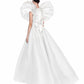 Katrina Red Carpet Style Couture Gown Set - White / XS / Daring Neckline