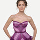 Purple Pink Rose Corset - Mologoko Couture