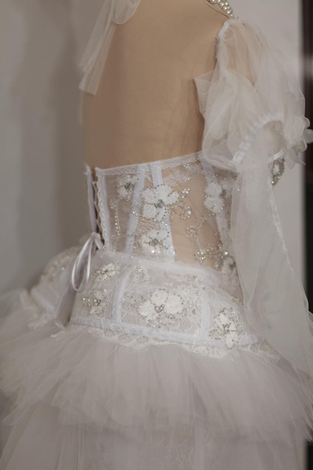 Baroque White Bridal Couture One-Of-A-Kind Gown Set - Mologoko Couture