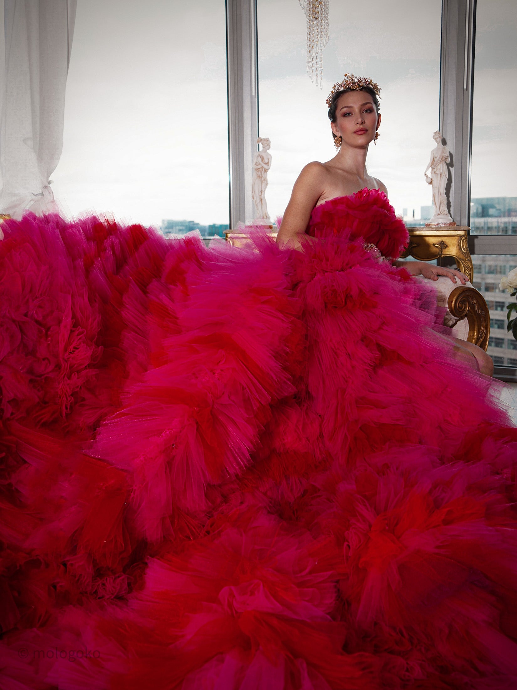 CINDY BALL GOWN OUTFIT One of a Kind - Mologoko Couture