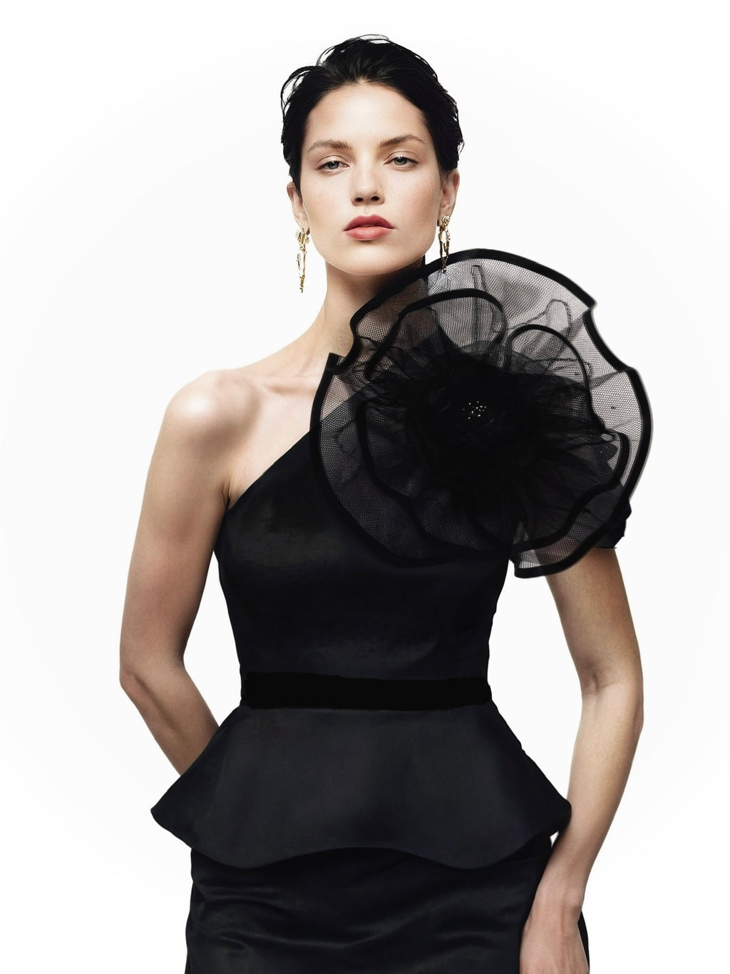 Extra Large Mesh Hand Beaded Flower Pin - Mologoko Couture