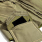 Olive Organic Cotton Quilted Front Zipper Corset with Pockets - Mologoko Couture