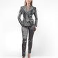 Stretch Taffeta Light Pantsuit - Mologoko Couture