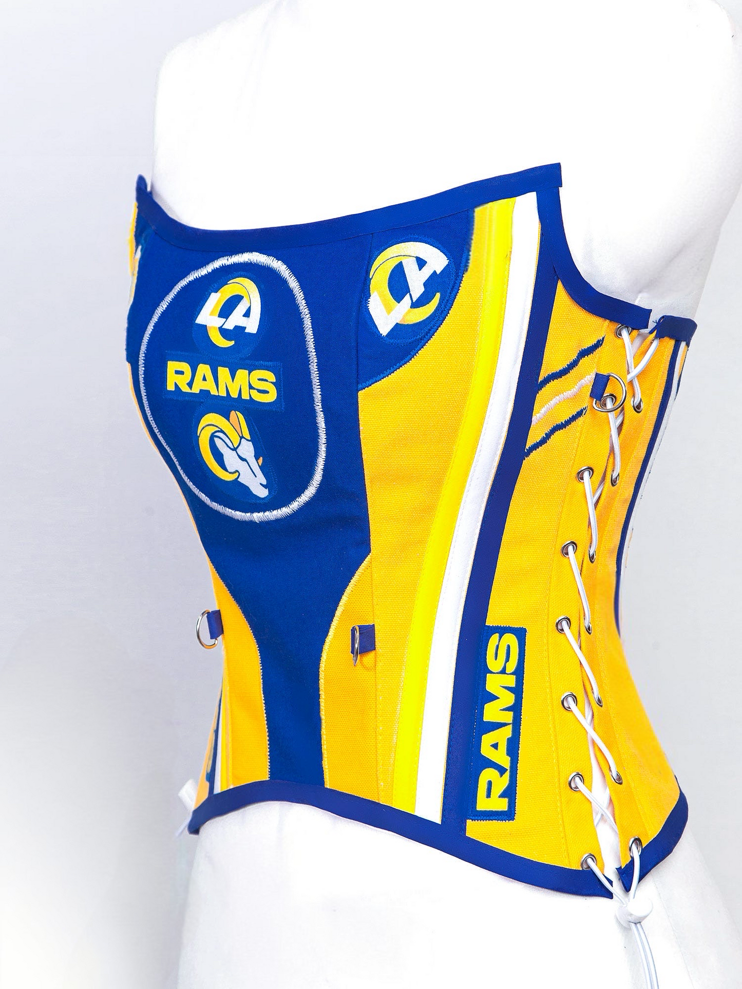 LA RAMS Football Team Corset Bustier Top