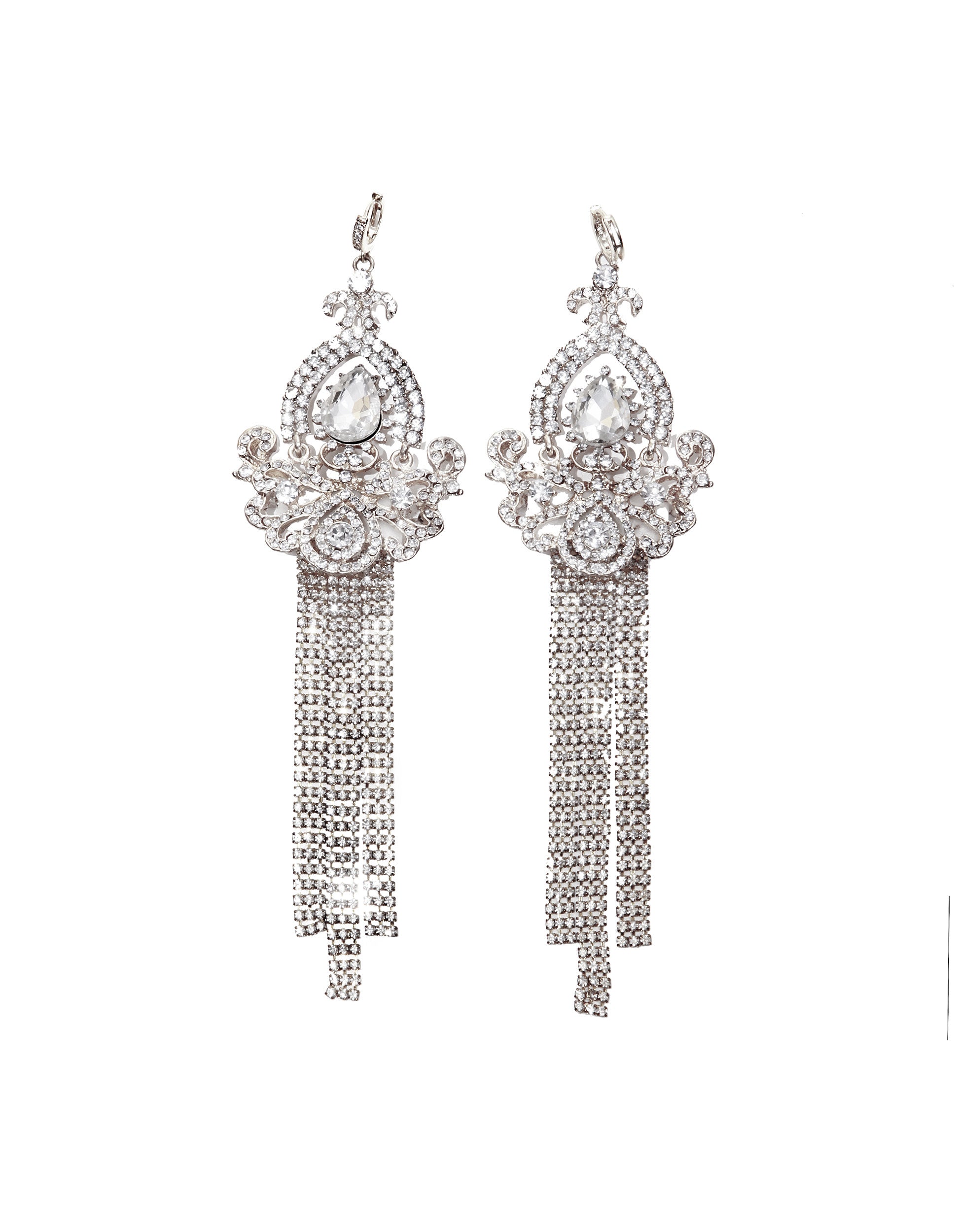 Princess Gold Extra Large Dangle Statement Earrings - Mologoko Couture