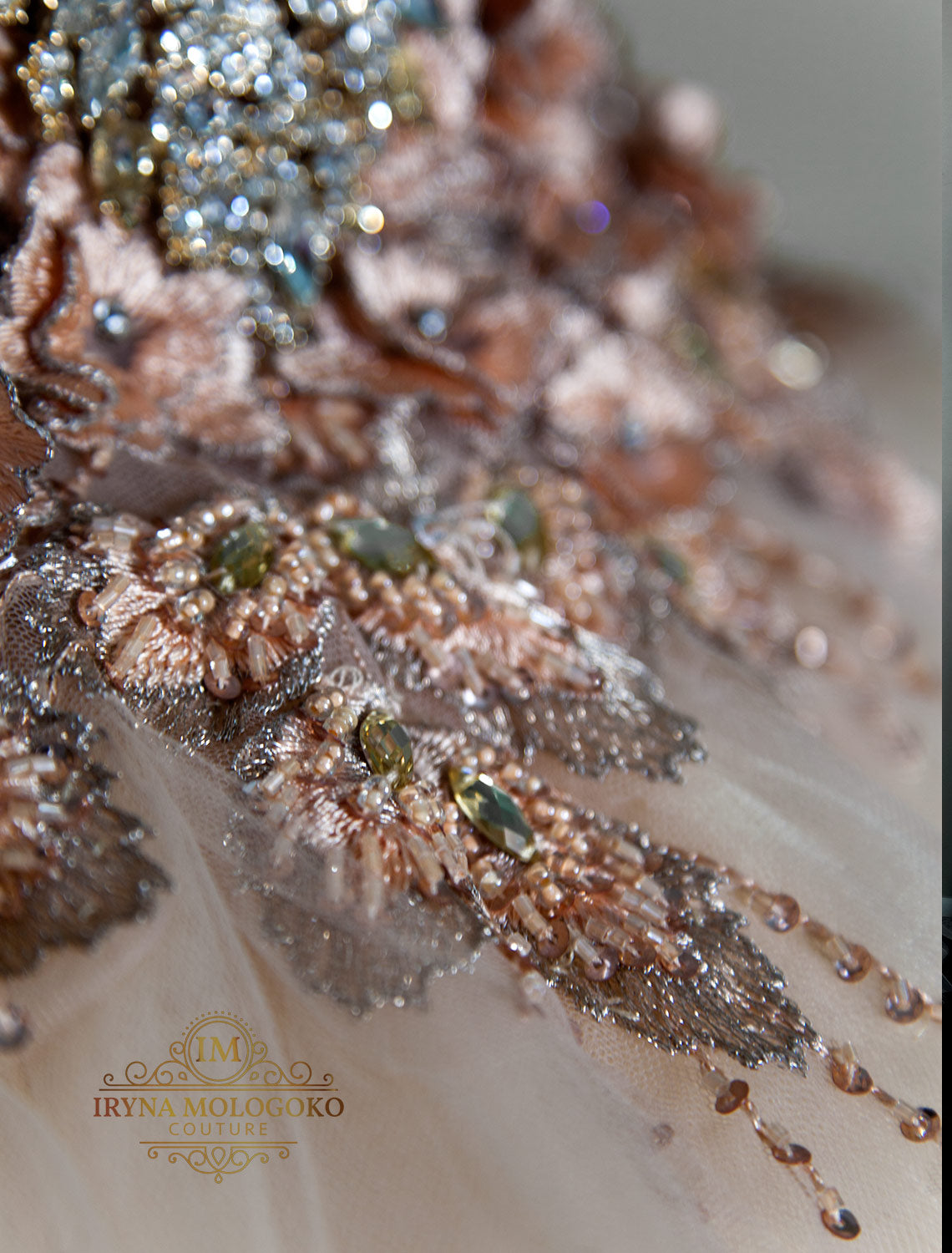 Golden Bridal Couture One-Of-A-Kind Top - Mologoko Couture