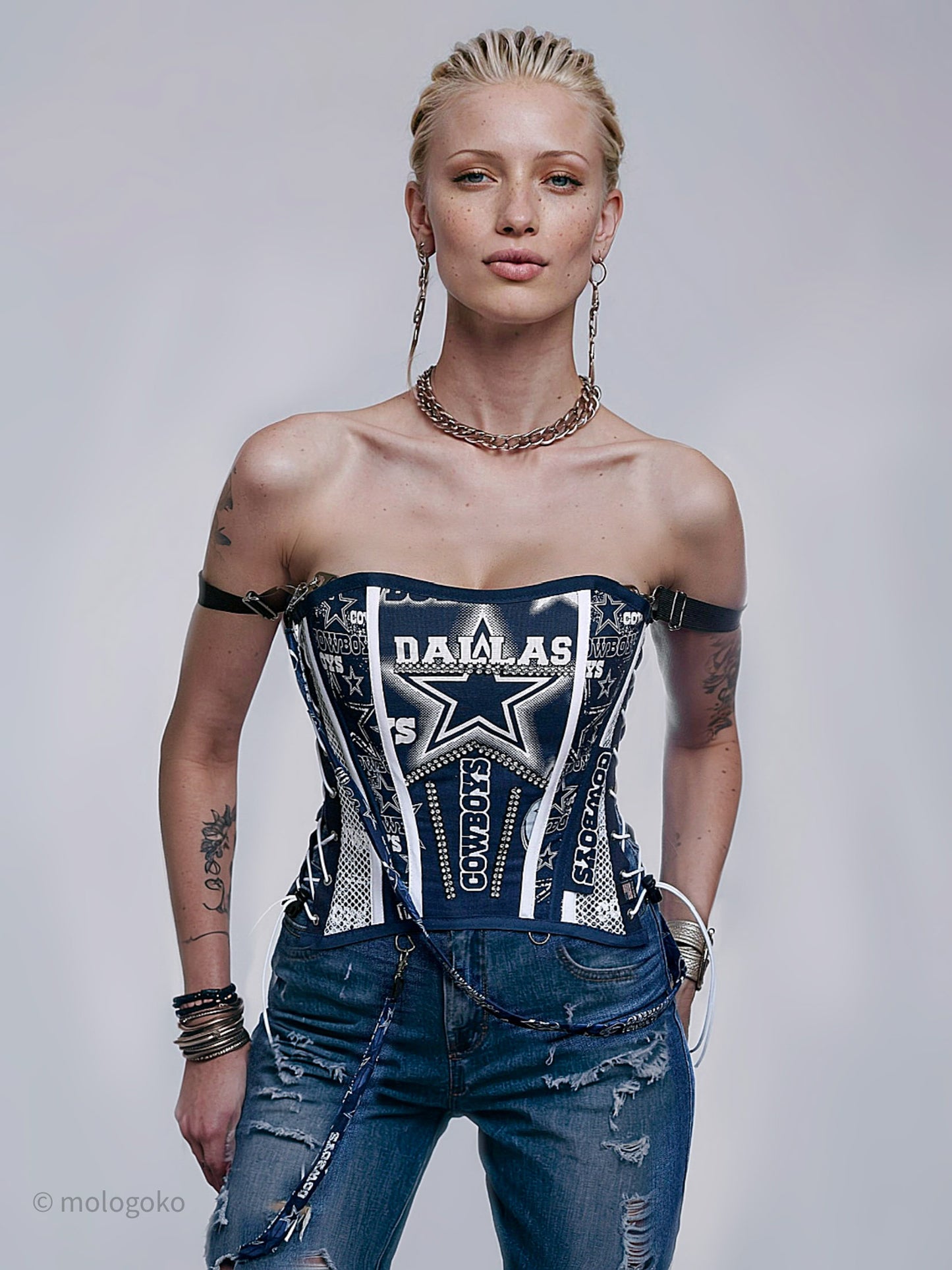 Dallas Cowboys Corset Bustier - Limited Edition Team Apparel