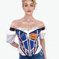 College Football UVA Cavaliers Team Fan Corset Top - Mologoko Couture