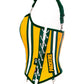 Green Bay Packers Football Team Corset Bustier Top