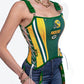 Green Bay Packers Football Team Corset Bustier Top