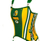 Green Bay Packers Football Team Corset Bustier Top