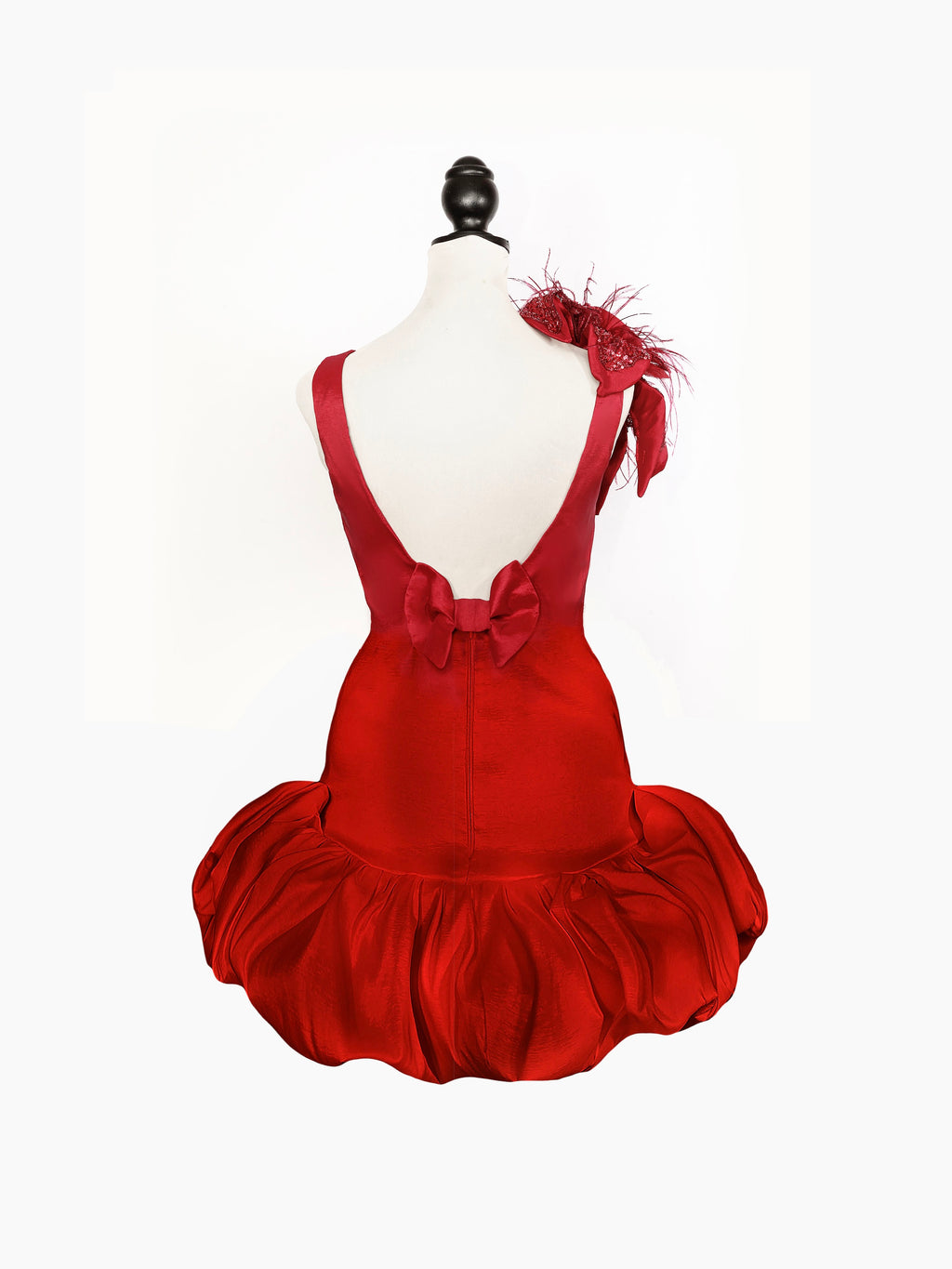 Margot Taffeta Dropwaist Mini Dress