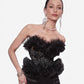 Black Swan Red Carpet Style Goth Corset - Mologoko Couture