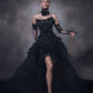 Syrena Red Carpet Style Goth Corset - Mologoko Couture
