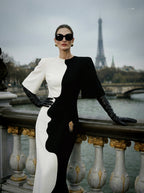DRAMATIC MAXI FACE GOWN