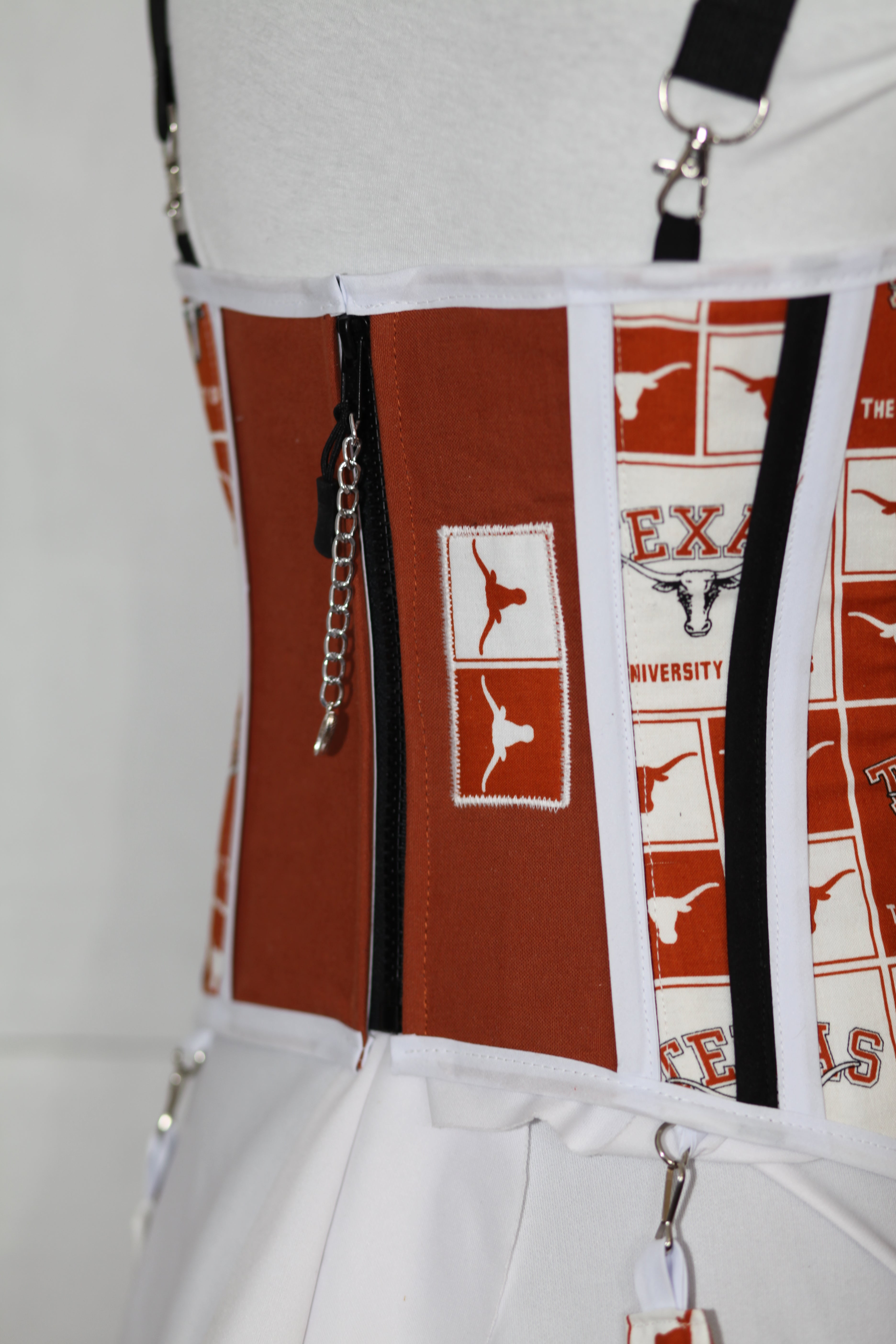 The University of Texas Longhorns Corset Top - Mologoko Couture