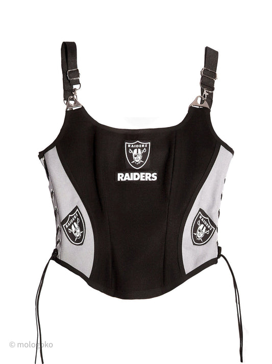 Las Vegas Raiders Football Team Corset Bustier Top