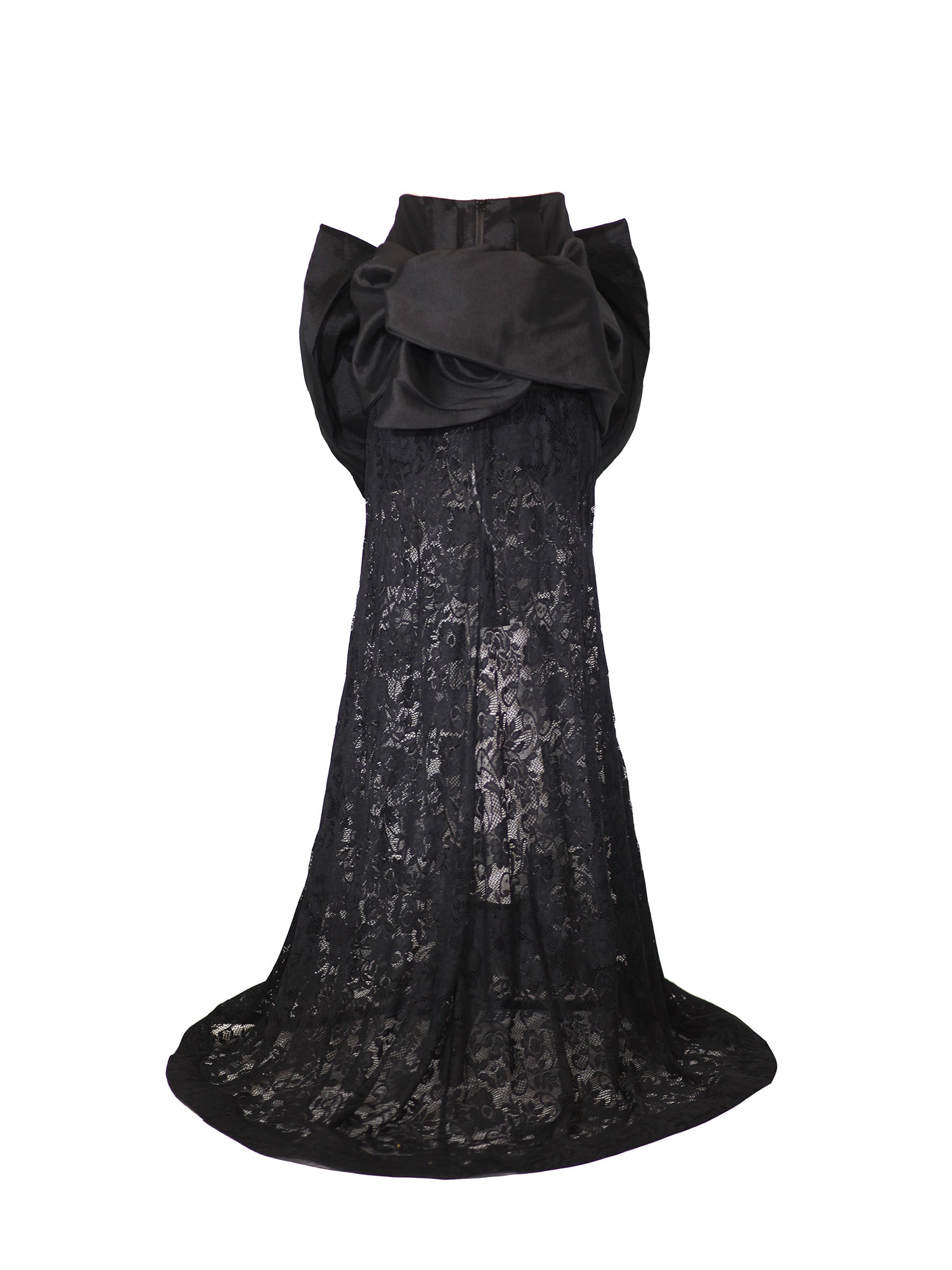 Big Bow Corseted Belt Mini Skirt