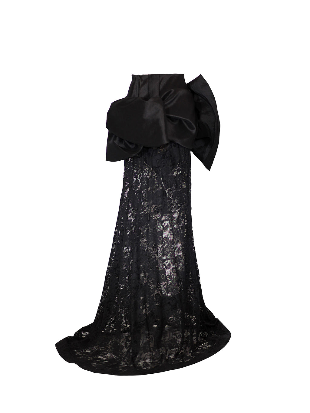 Big Bow Corseted Belt Mini Skirt