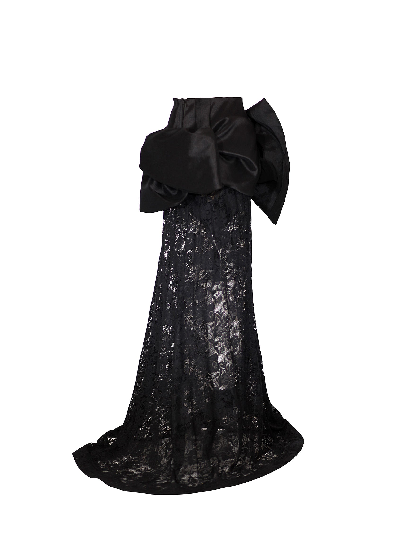 Big Bow Corseted Belt Mini Skirt