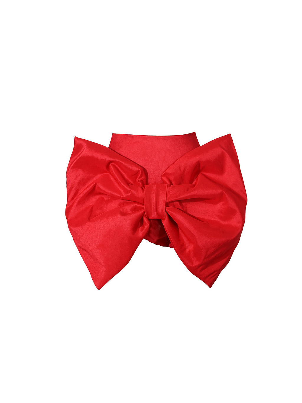Big Bow Corseted Belt Mini Skirt