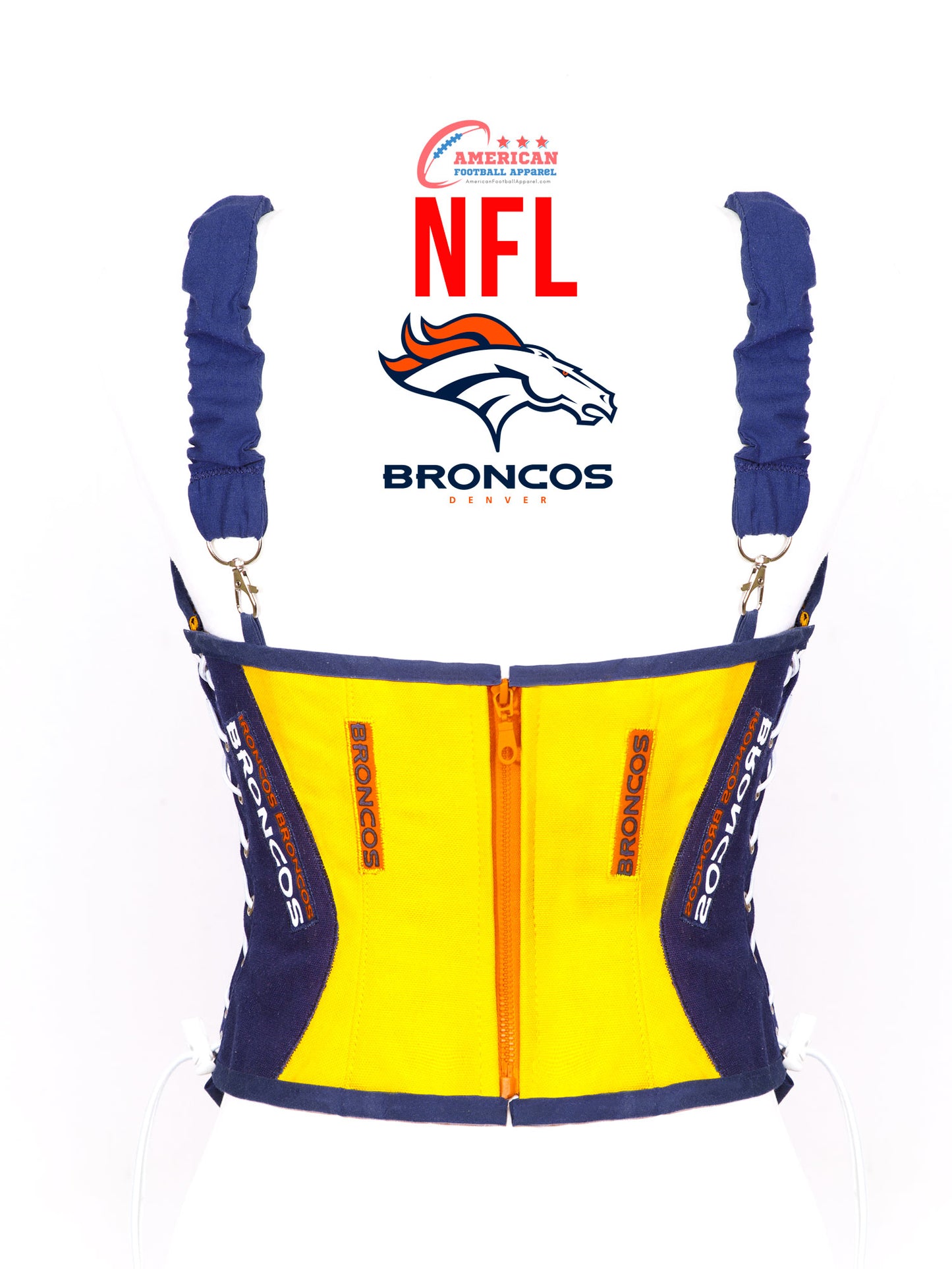 Denver BRONCOS Football Team Corset Bustier Top