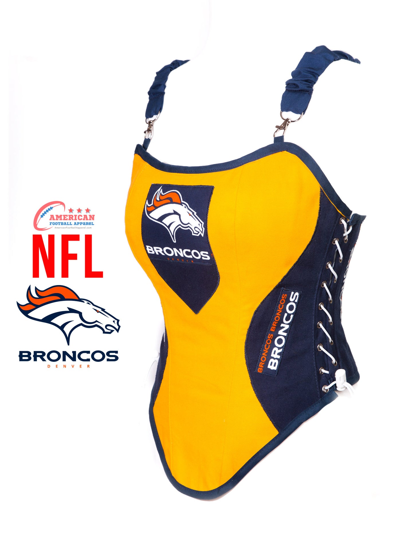 Denver BRONCOS Football Team Corset Bustier Top