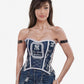 New York Yankees Baseball Team Corset Top - Mologoko Couture