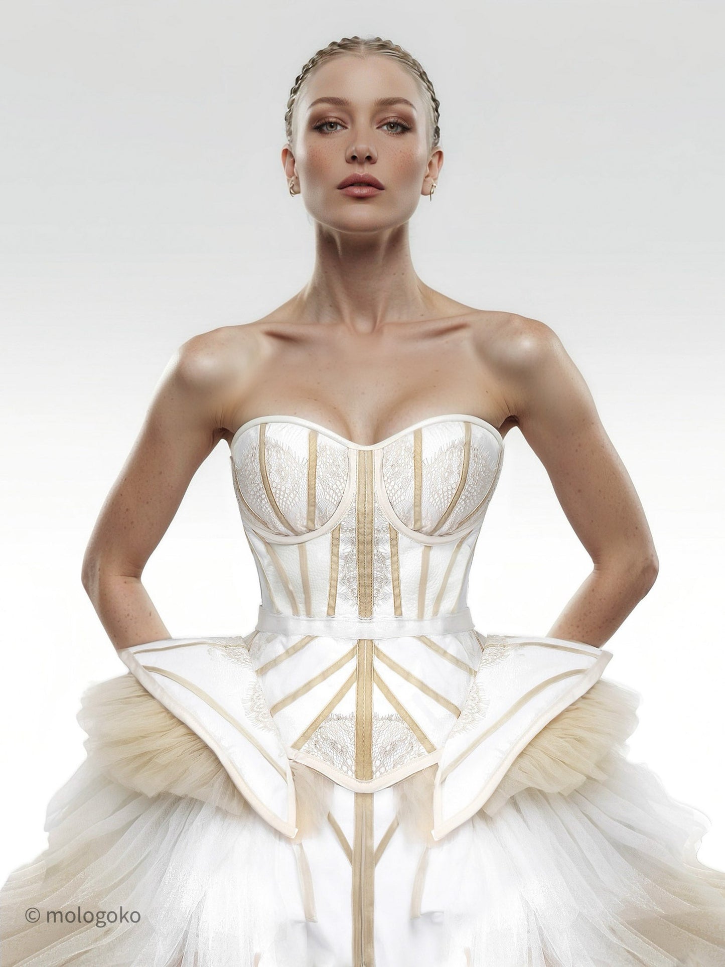 Chapel Window Corset White