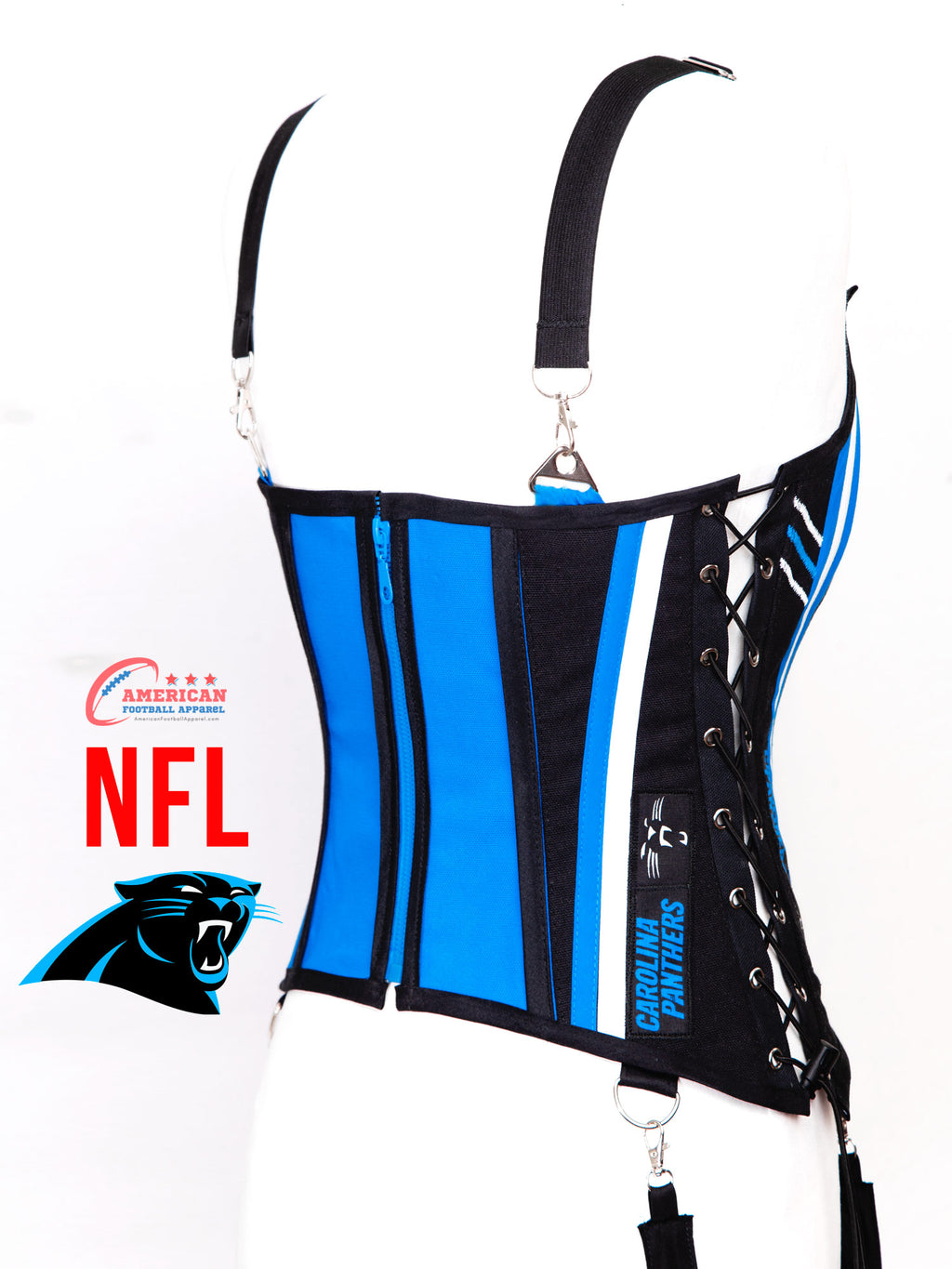 Carolina Panthers Football Team Corset Bustier Top