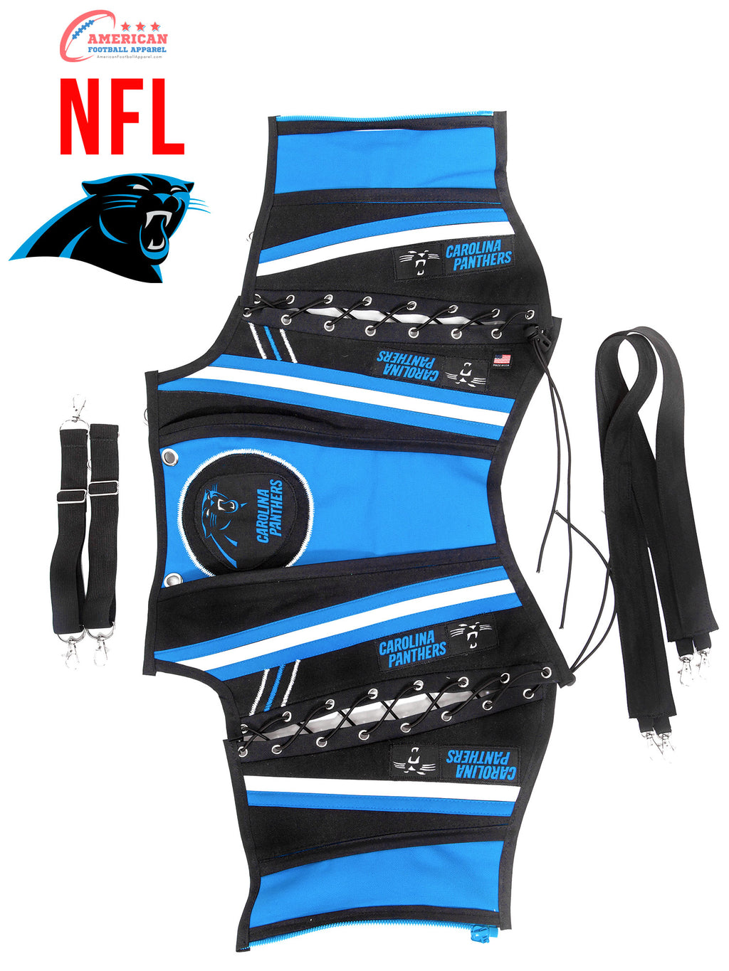 Carolina Panthers Football Team Corset Bustier Top