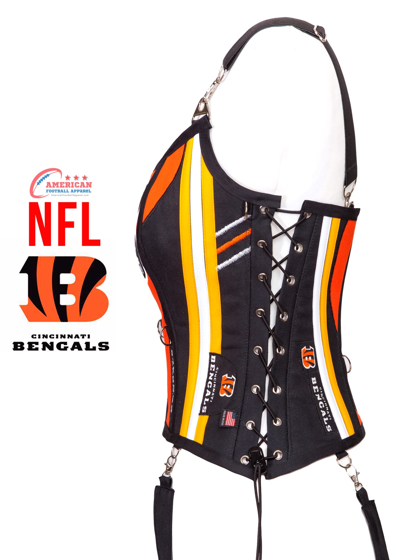 Cincinnati Bengals Football Team Corset Bustier Top