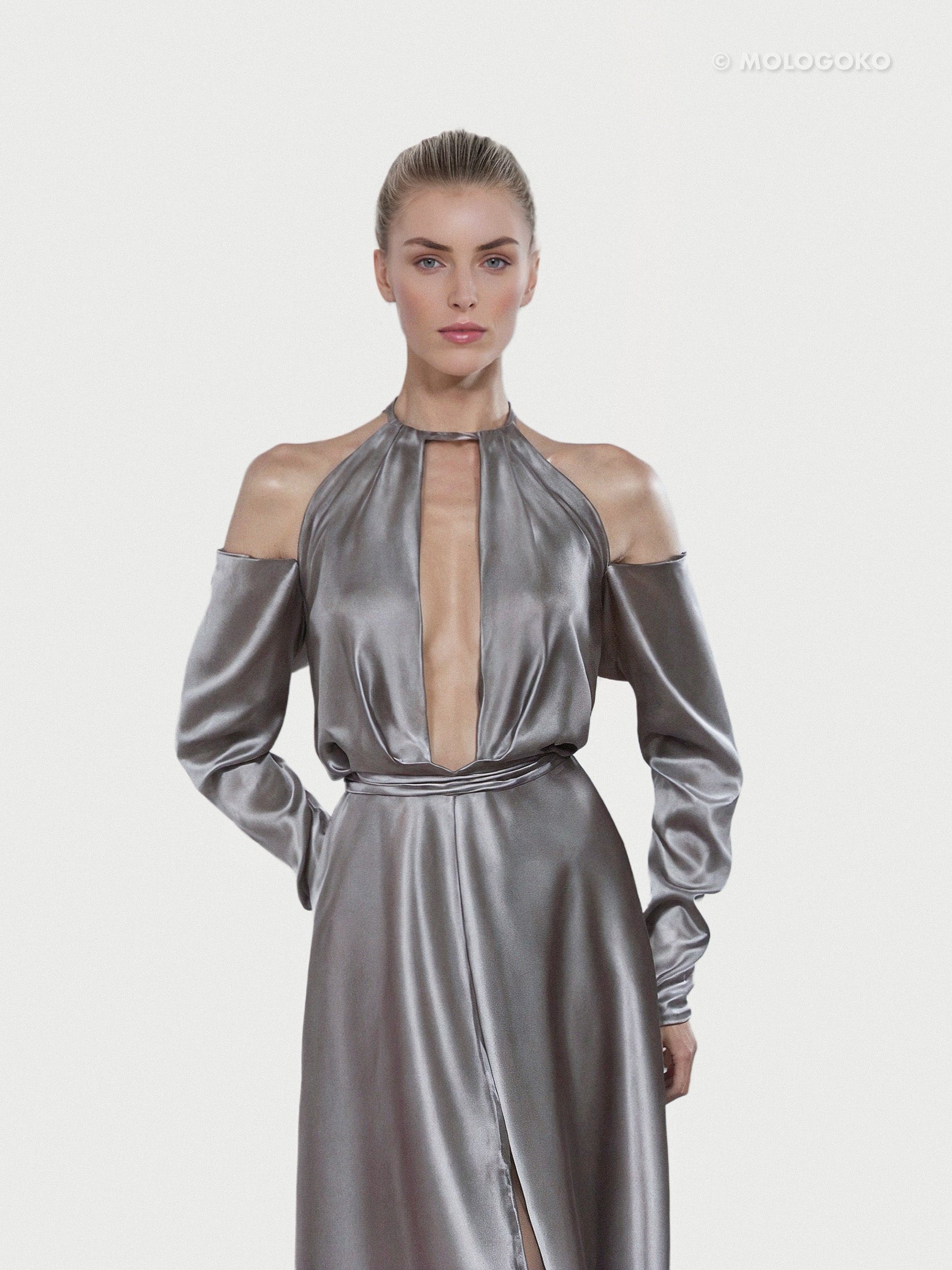 Elsa Gatsby Style Real Silk Gown - Mologoko Couture