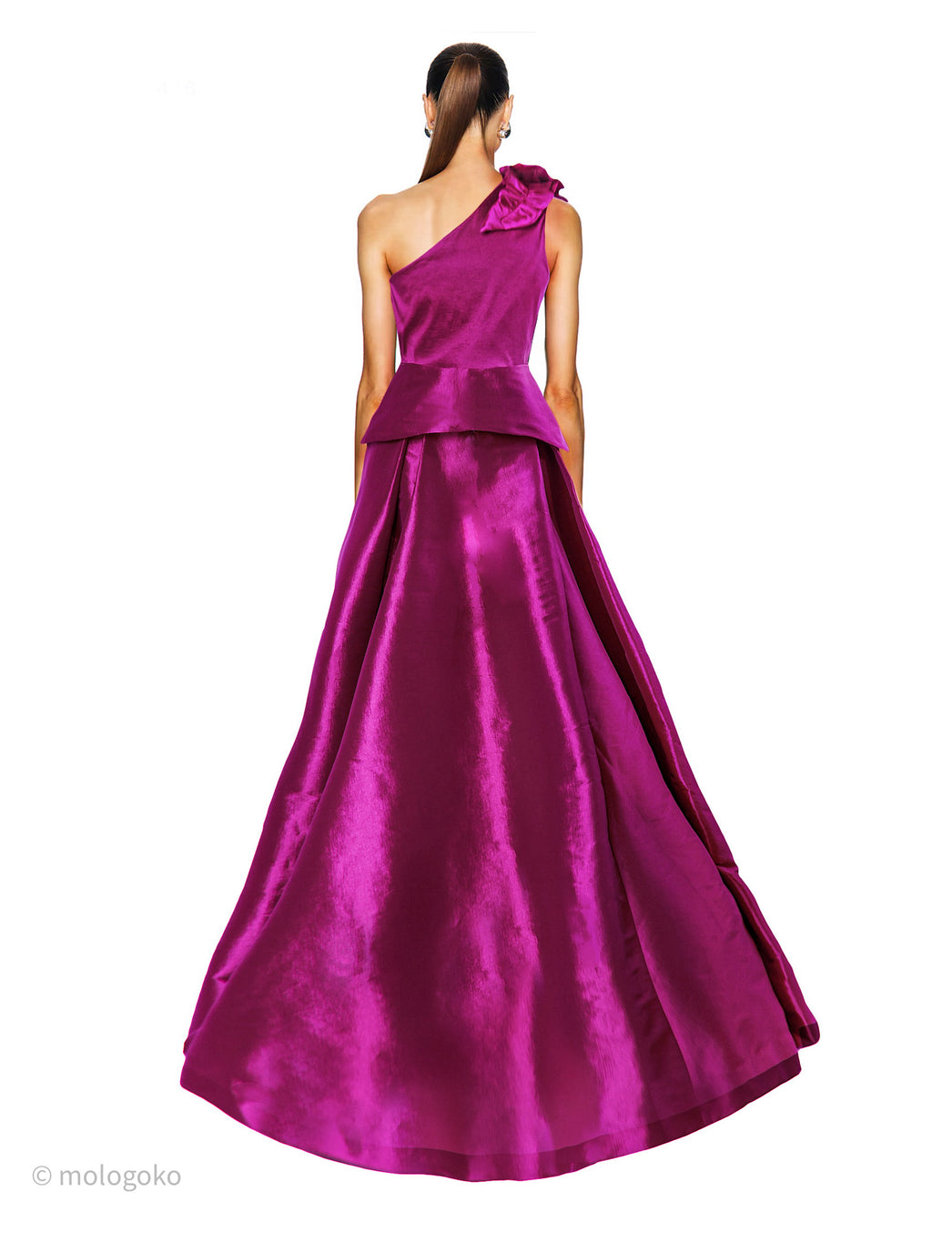 Viviana 3d Flowers Ball Gown Set - Mologoko Couture