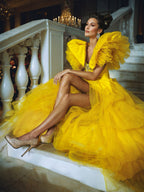 Jasmine Red Carpet Style Gown with Detachable Skirt - dress