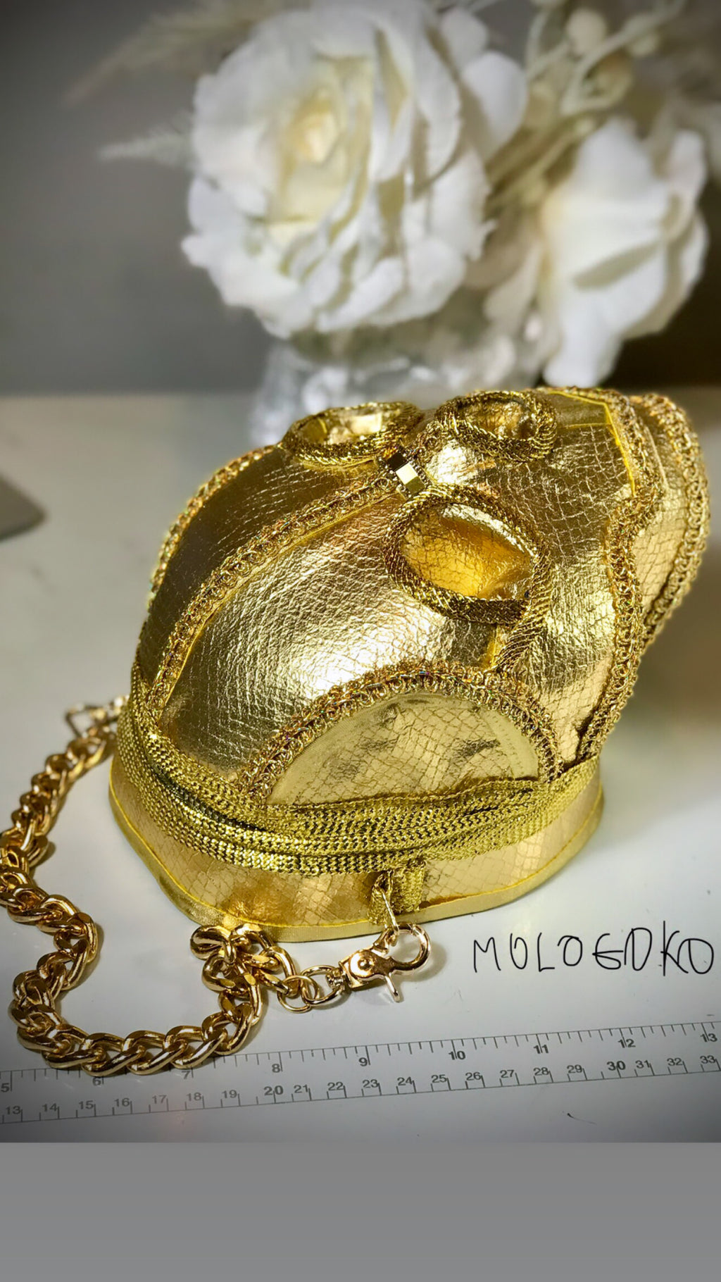 Wednesday Addams Skull Handbag Purse - Mologoko Couture